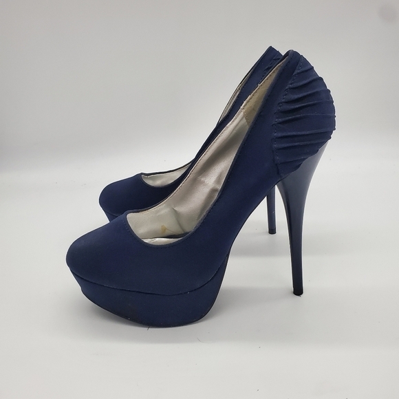 Deb Stiletto Heel Pumps Women's 7 Navy Blue - Picture 6 of 12